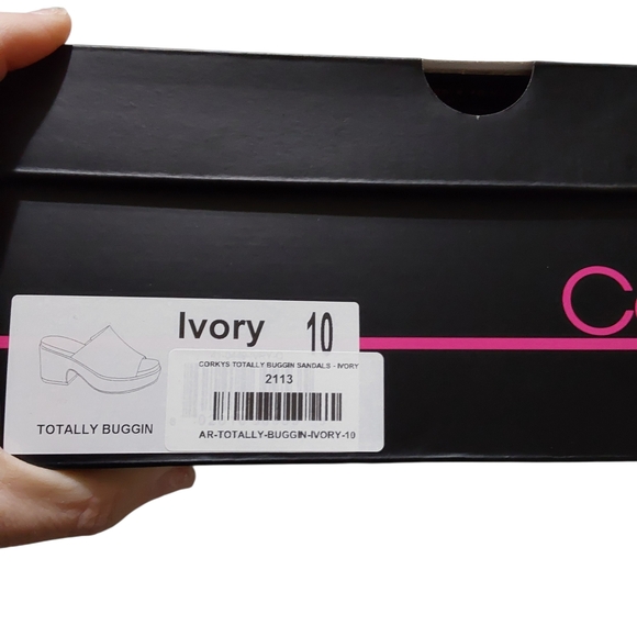 Corkys Women's Ivory Mules - Picture 5 of 5